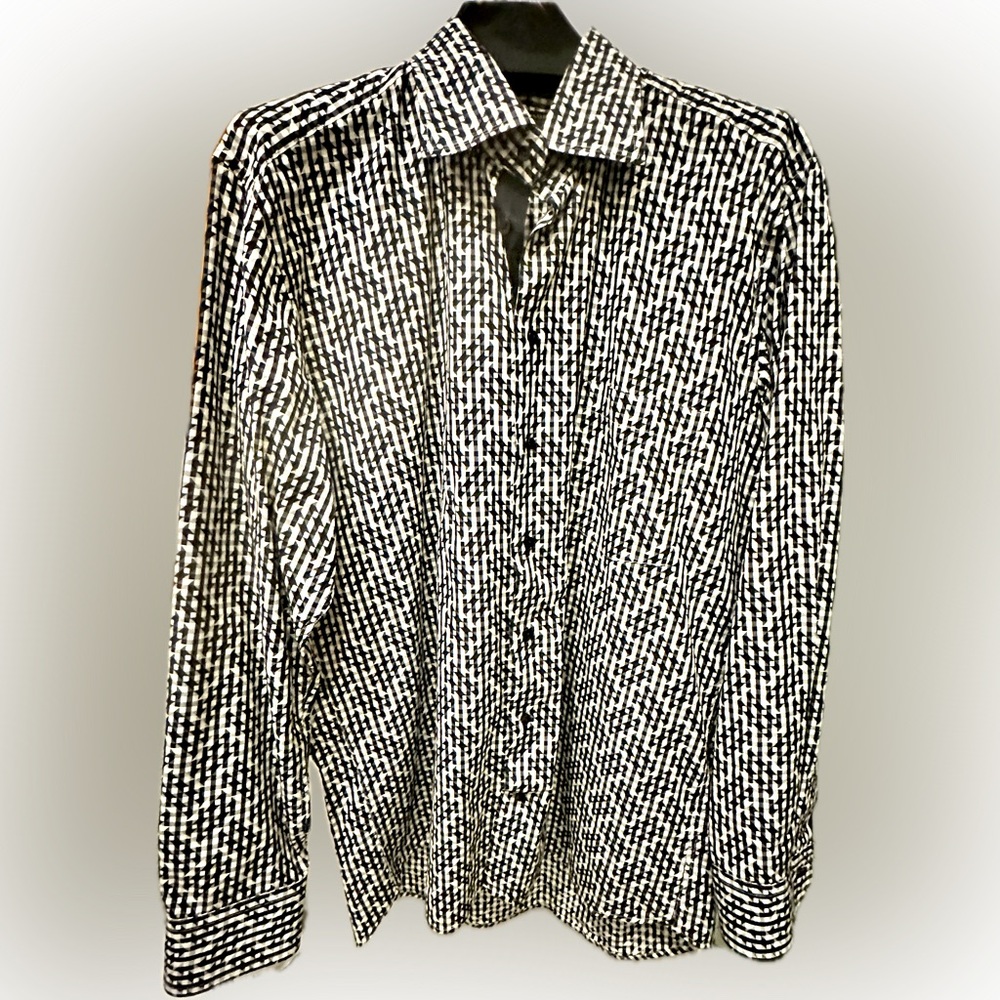 Mint condition Jack Lipson Flex 100% Cotton button down shirt 16.5, Large‌‌